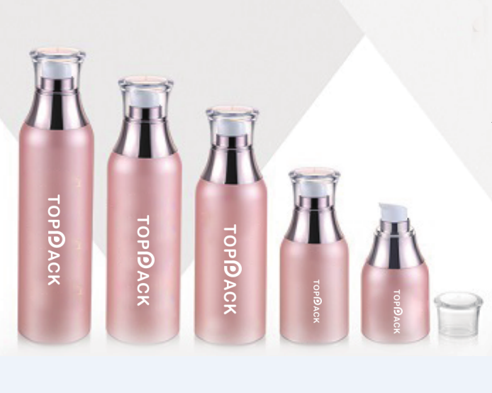 New Boston Round Airless Bottle with collar-P9J39